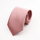 ZONFAZ Solid Color Classical Silk Ties 8cm Width