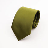 ZONFAZ Solid Color Classical Silk Ties 8cm Width