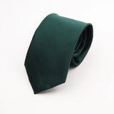 ZONFAZ Solid Color Classical Silk Ties 8cm Width