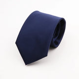 ZONFAZ Solid Color Classical Silk Ties 8cm Width