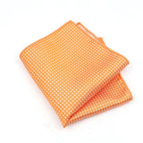 ZONFAZ Solid Color Dot Silk Pocket Square