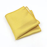 ZONFAZ Solid Color Dot Silk Pocket Square