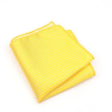 ZONFAZ Solid Color Dot Silk Pocket Square