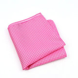 ZONFAZ Solid Color Dot Silk Pocket Square