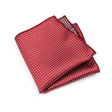 ZONFAZ Solid Color Dot Silk Pocket Square