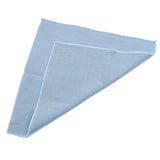 ZONFAZ Solid Color Handkerchief Cotton Classic Style Pocket Square