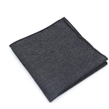 ZONFAZ Solid Color Handkerchief Cotton Classic Style Pocket Square