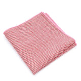 ZONFAZ Solid Color Handkerchief Cotton Classic Style Pocket Square