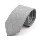 ZONFAZ Solid Color Skinny Handmade Cotton Ties for Men Women Wedding Party Neckties