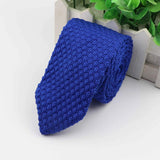 ZONFAZ Solid Color Skinny Knitted Ties