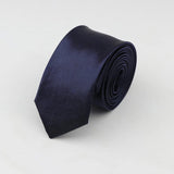 ZONFAZ Solid Color Slim Necktie 5cm Width