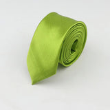 ZONFAZ Solid Color Slim Necktie 5cm Width