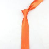 ZONFAZ Solid Color Slim Necktie 5cm Width