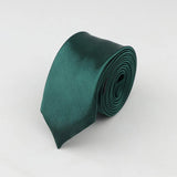 ZONFAZ Solid Color Slim Necktie 5cm Width