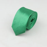 ZONFAZ Solid Color Slim Necktie 5cm Width