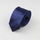 ZONFAZ Solid Color Slim Necktie 5cm Width