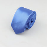 ZONFAZ Solid Color Slim Necktie 5cm Width