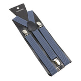 ZONFAZ Solid Color Suspenders for Men Adjustable Elastic Belts Y - back Braces