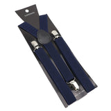 ZONFAZ Solid Color Suspenders for Men Adjustable Elastic Belts Y - back Braces