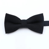 ZONFAZ Solid Color Wool Cotton Bow Tie