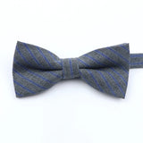 ZONFAZ Solid Color Wool Cotton Bow Tie