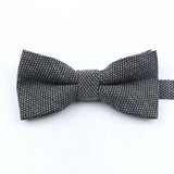 ZONFAZ Solid Color Wool Cotton Bow Tie