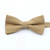 ZONFAZ Solid Color Wool Cotton Bow Tie