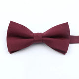 ZONFAZ Solid Color Wool Cotton Bow Tie