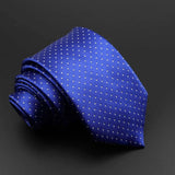 ZONFAZ Solid Silk Necktie Polka Dot Skinny Ties