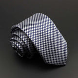 ZONFAZ Solid Silk Necktie Polka Dot Skinny Ties