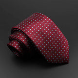 ZONFAZ Solid Silk Necktie Polka Dot Skinny Ties