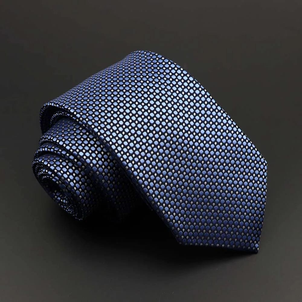 ZONFAZ Solid Silk Necktie Polka Dot Skinny Ties