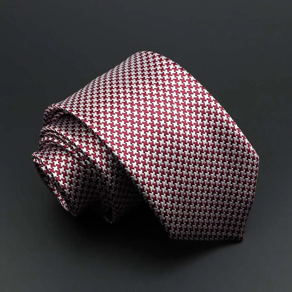 ZONFAZ Solid Silk Necktie Polka Dot Skinny Ties