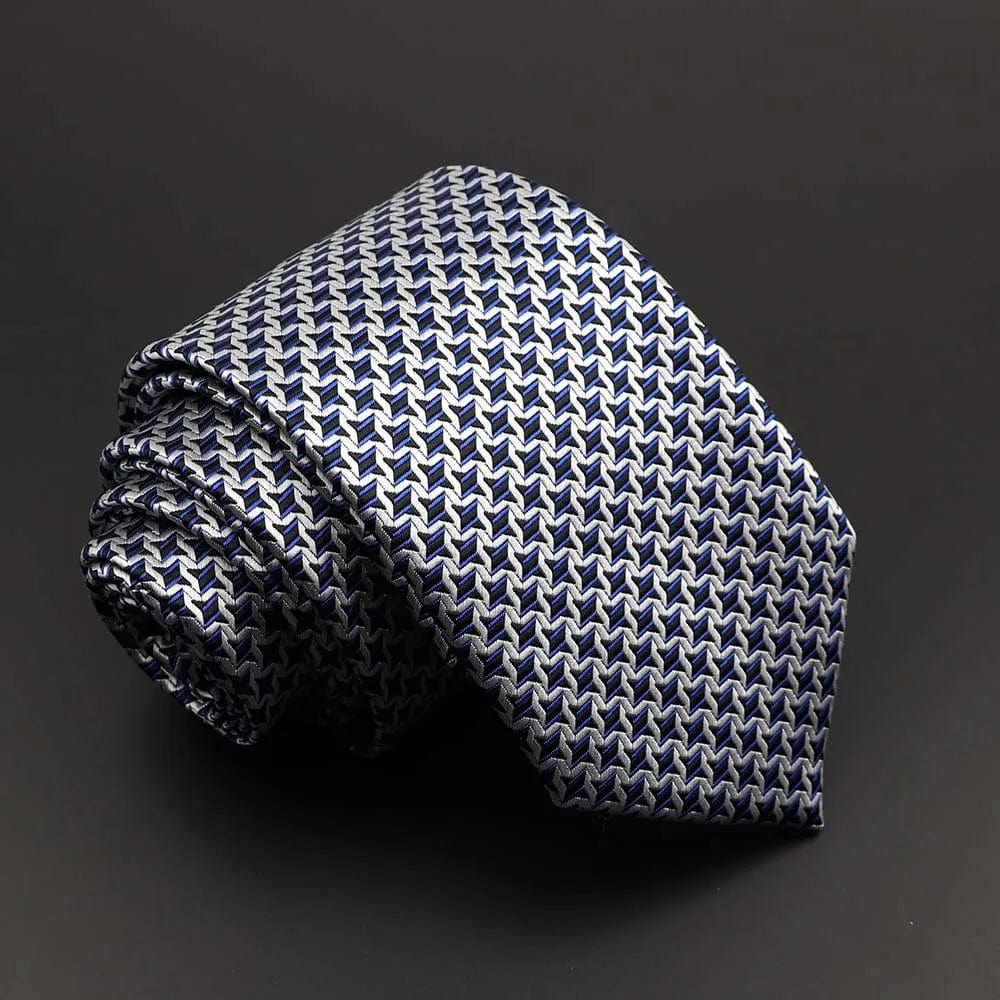 ZONFAZ Solid Silk Necktie Polka Dot Skinny Ties