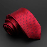 ZONFAZ Solid Silk Necktie Polka Dot Skinny Ties