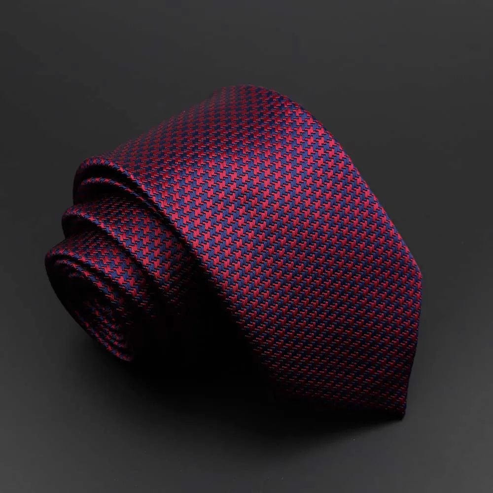 ZONFAZ Solid Silk Necktie Polka Dot Skinny Ties