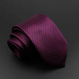 ZONFAZ Solid Silk Necktie Polka Dot Skinny Ties