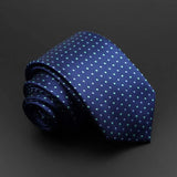 ZONFAZ Solid Silk Necktie Polka Dot Skinny Ties