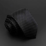 ZONFAZ Solid Silk Necktie Polka Dot Skinny Ties