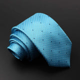 ZONFAZ Solid Silk Necktie Polka Dot Skinny Ties