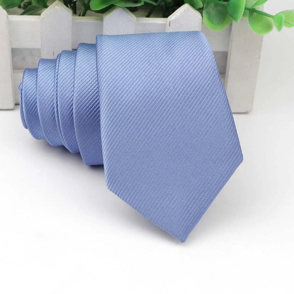 ZONFAZ Solid Skinny Neckties for Men Classic Casual Wedding Ties