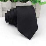 ZONFAZ Solid Skinny Neckties for Men Classic Casual Wedding Ties