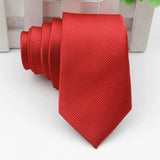 ZONFAZ Solid Skinny Neckties for Men Classic Casual Wedding Ties