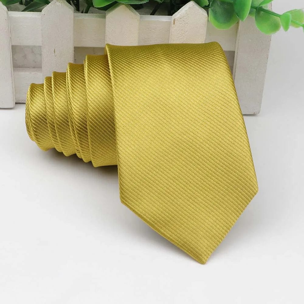 ZONFAZ Solid Skinny Neckties for Men Classic Casual Wedding Ties