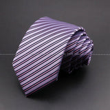 ZONFAZ Solid Striped Plaid Dots Neckties for Men