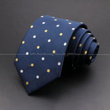 ZONFAZ Solid Striped Plaid Dots Neckties for Men