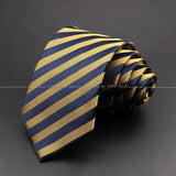 ZONFAZ Solid Striped Plaid Dots Neckties for Men