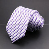 ZONFAZ Solid Striped Plaid Dots Neckties for Men