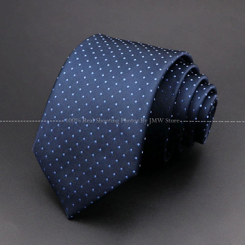 ZONFAZ Solid Striped Plaid Dots Neckties for Men