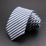 ZONFAZ Solid Striped Plaid Dots Neckties for Men